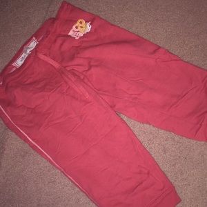 Hollister size large pink Capri sweats